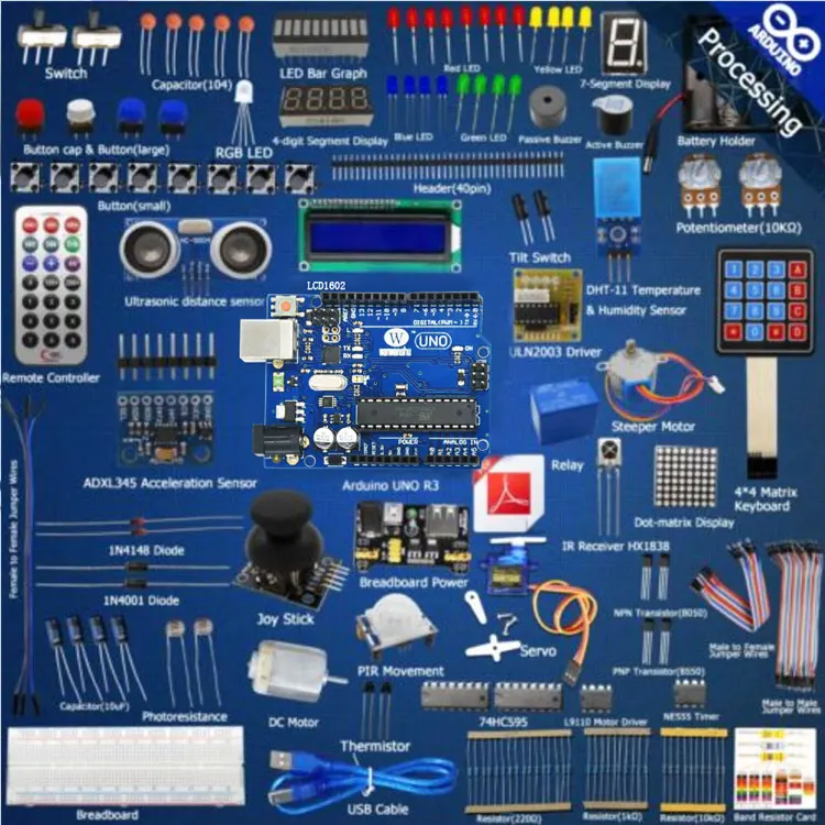 Микроконтроллер starter kit начинающих DIY kit001 LCD1602 | Электроника