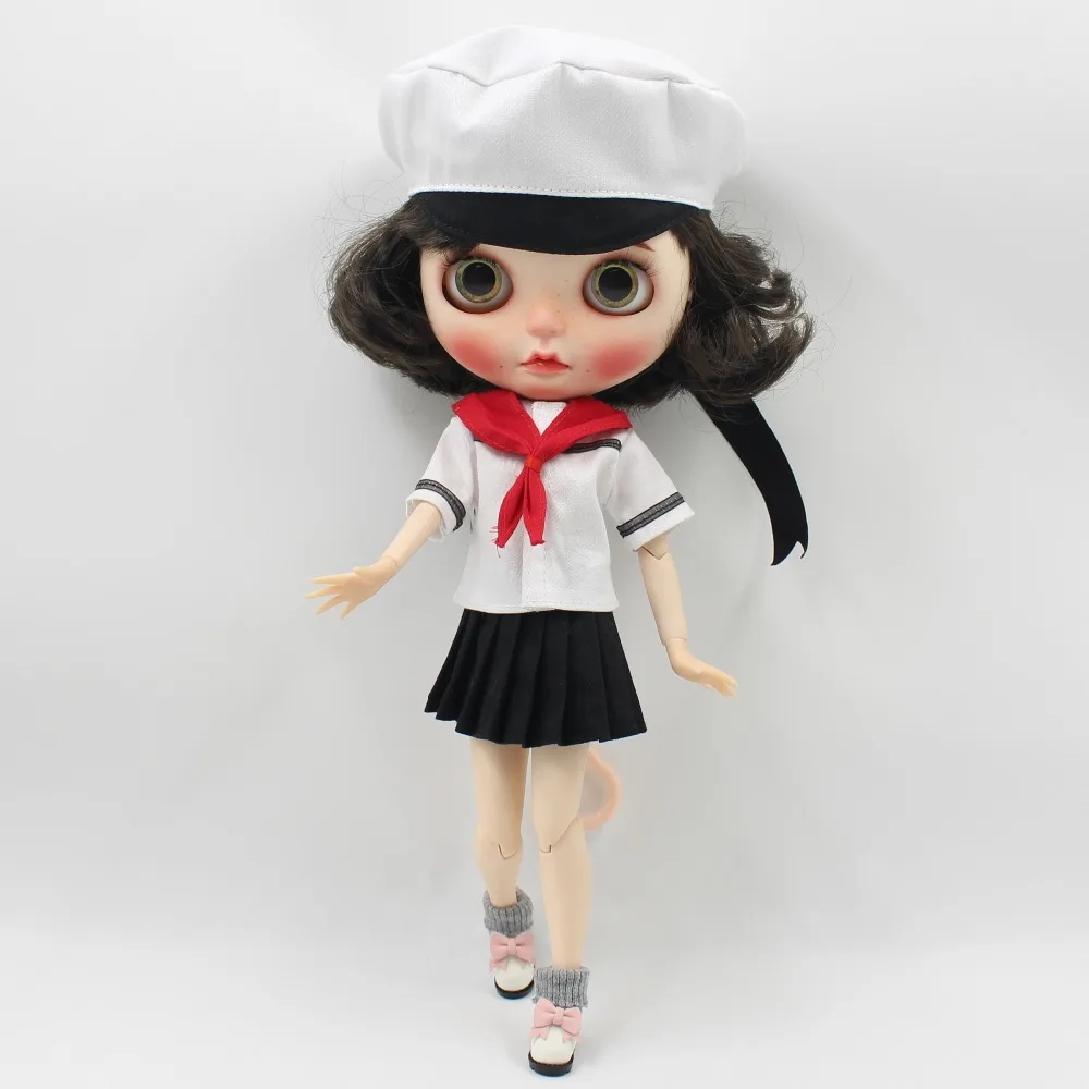 Ледяной DBS Blyth кукла licca тело кампус костюм Сакура Униформа шляпа моряка|clothes 1/6|1/6