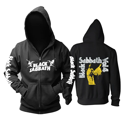 BLACK SABBATH LINE UP музыкальная толстовка с капюшоном группы World Tour, Классическая Металлическая черная хлопковая толстовка азиатского размера - Цвет: 3