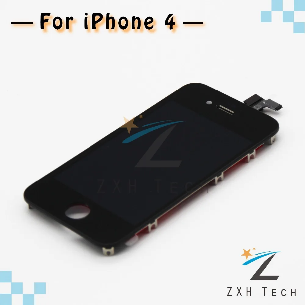 Сменный ЖК-дисплей 20 шт./лот для iPhone 4 дигитайзер с сенсорным экраном в сборе