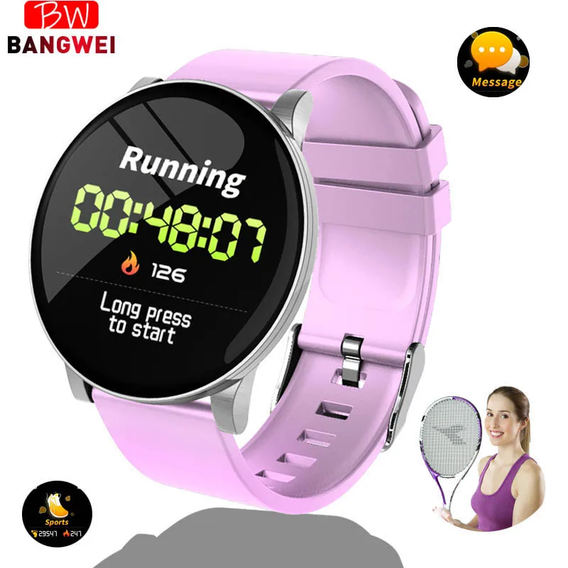 LIGE Sport Smart Bracelet Women's IP67 Waterproof Fitness Wristband Heart Rate Monitor Calorie Pedometer Watch Masculino | Электроника