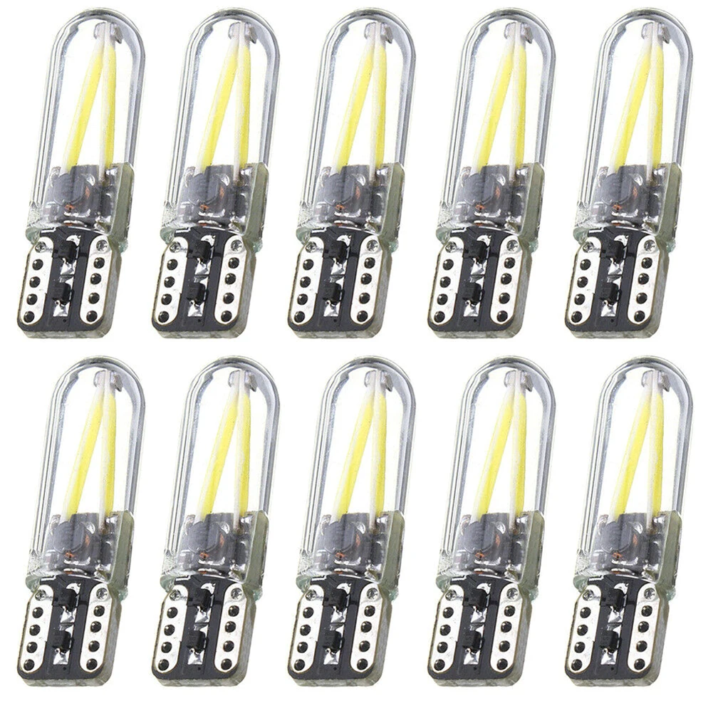 10x T10 194 168 W5W COB светодиоды с CANBUS Авто Стайлинг белые лампы для зазора яркая