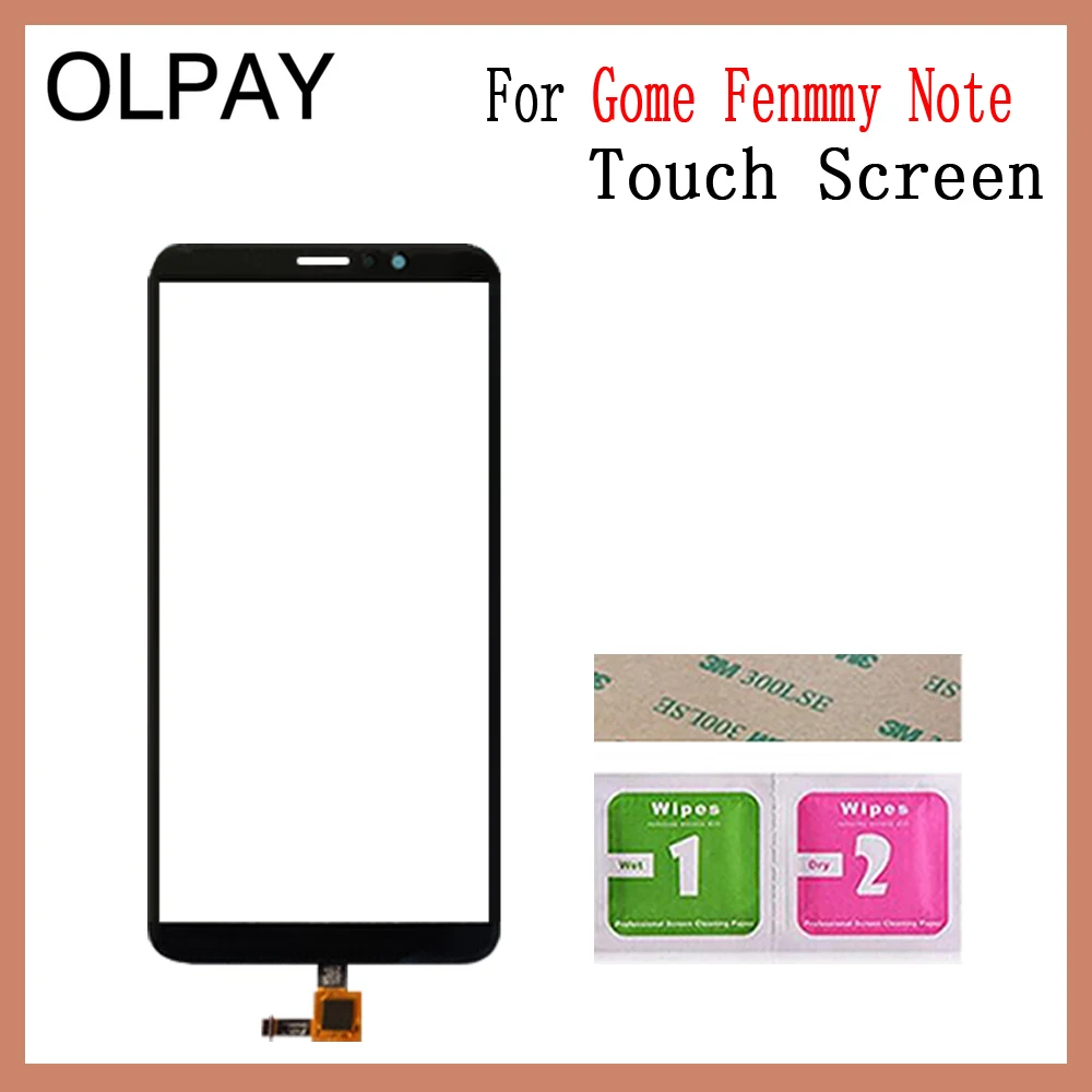 Black No Tools OLPAY 5,99 дюймов для Gome Fenmmy Note C72 2018X38A сенсорный экран стекло дигитайзер Панель переднее стекло объектив сенсор Замена - Цвет: Black No Tools