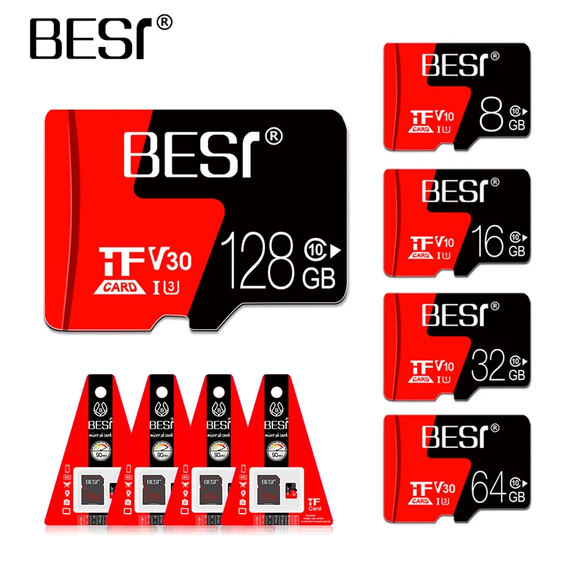 Y0W Flash c10 8 Гб оперативной памяти 16 встроенной Мини карта TF micro sdcard U3 128 GB 64 microsd 32 ГБ