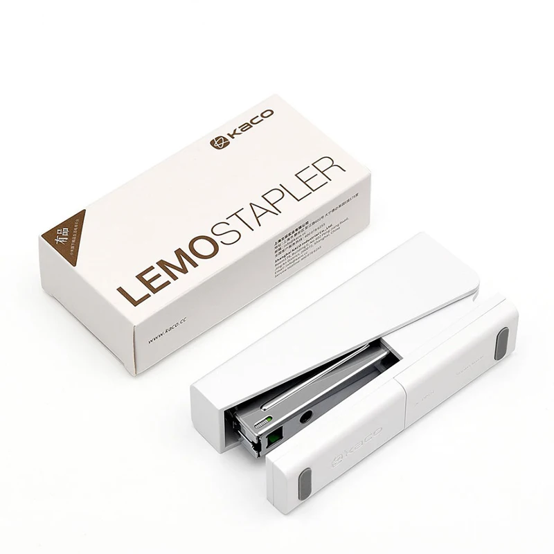 Xiaomi Mijia Kaco LEMO степлер 24/6 26/6 с 100 шт. скобы для бумаги Офис школа дома теперь набор 1000