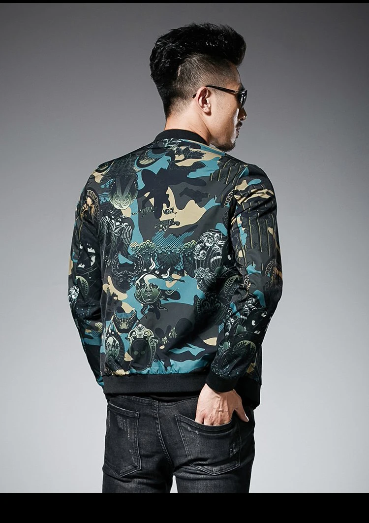 Мужская куртка с зеленым принтом, Campera De Hombre Jaqueta Masculina Motoqueiro, винтажная ветровка, куртки, Мужская осенняя куртка, 5xl