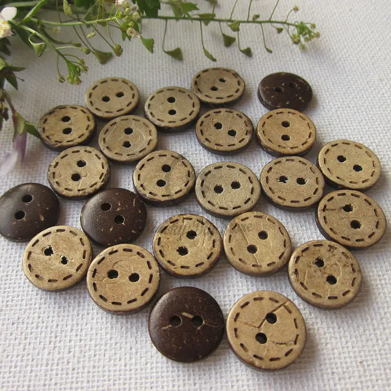 Линия в горошек с 2 отверстиями 10 15 мм|buttons for sewing|coconut buttonsbuttons buttons |
