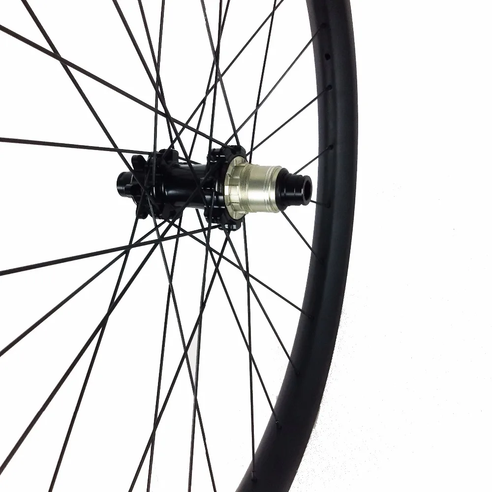 New hand-build 29'' mtb wheelset rodas 29er 40mm carbon clincher tubeless quick release/thru axle wheels mountain bike dh rims | Спорт
