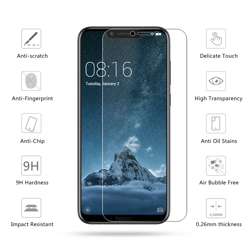 2.5D 0 26 мм 9H закаленное стекло для Huawei Honor Play 6 3 Защитная пленка экрана | Мобильные