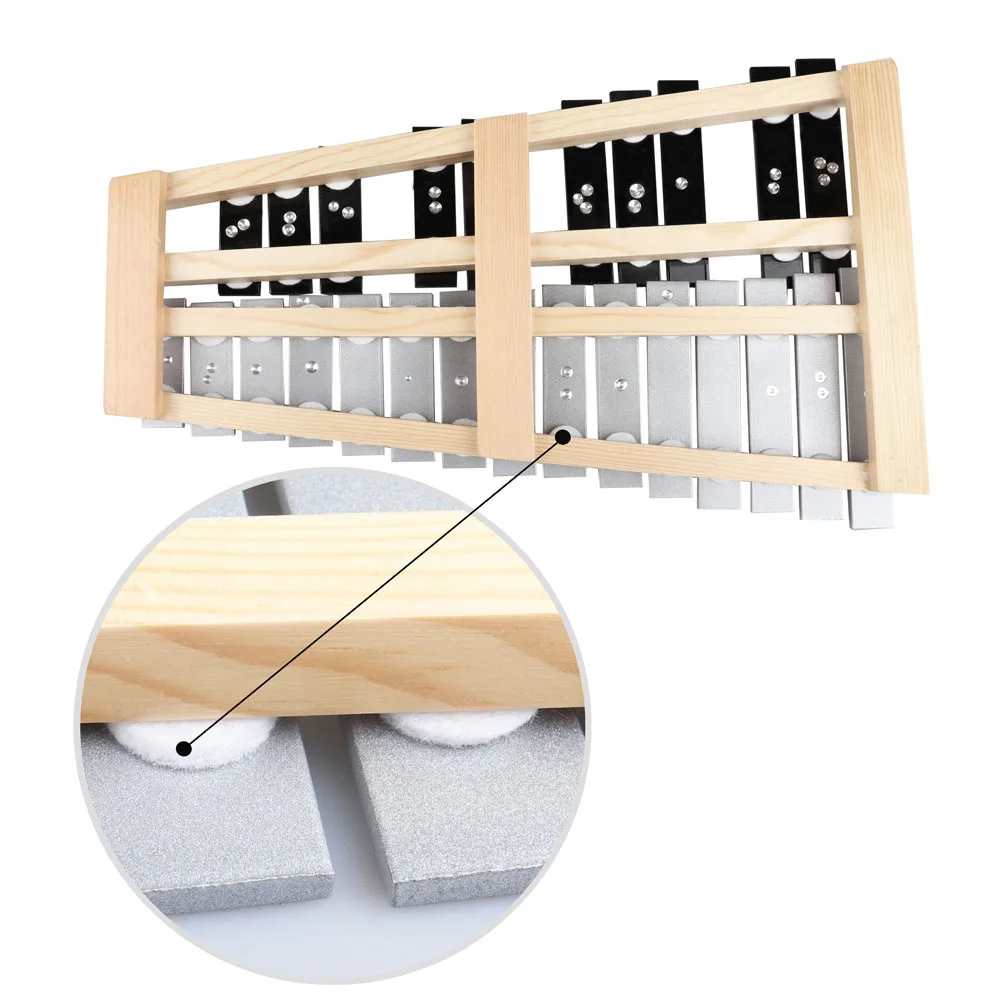 Профессиональная 25key Glockenspiel ксилофон вибрафон колокол перкуссия клавиатура с