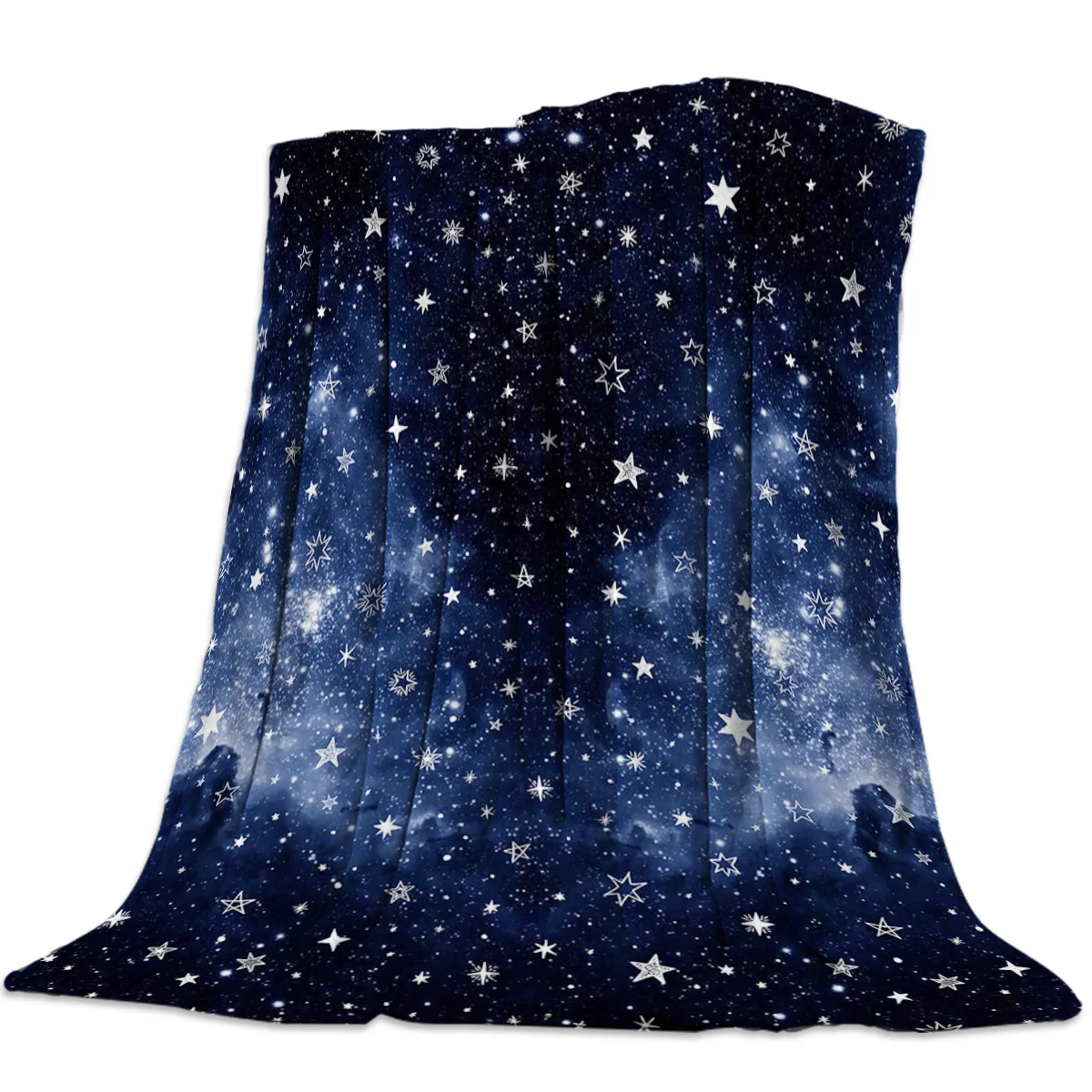 

Night Sky Throw Blanket Cute Kids Design Warm Microfiber Blanket
