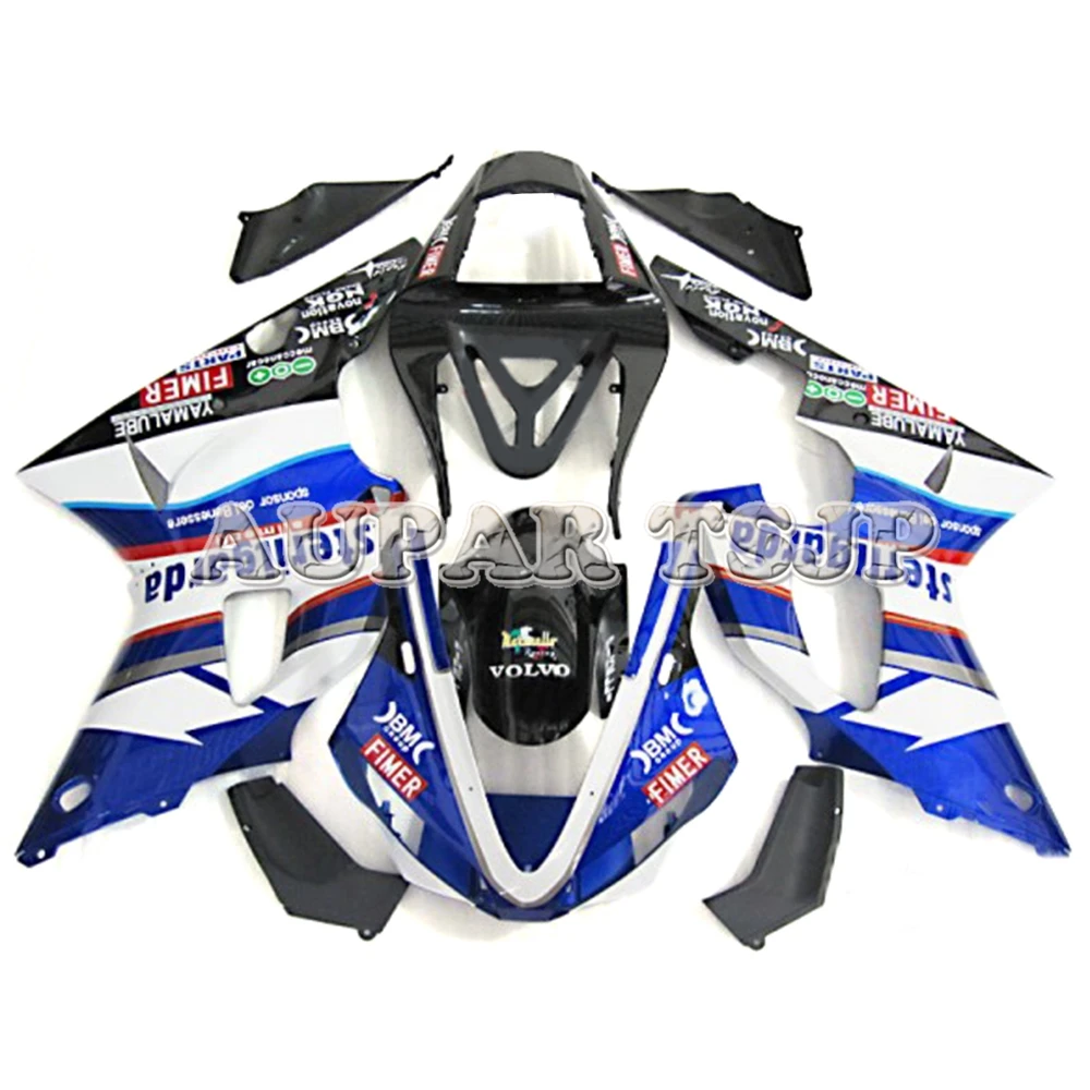 

New Motorcycle Cowlings For Yamaha YZF1000 R1 2000 2001 Complete Fairings ABS Injection Plastic Blue White Red Stripes Covers