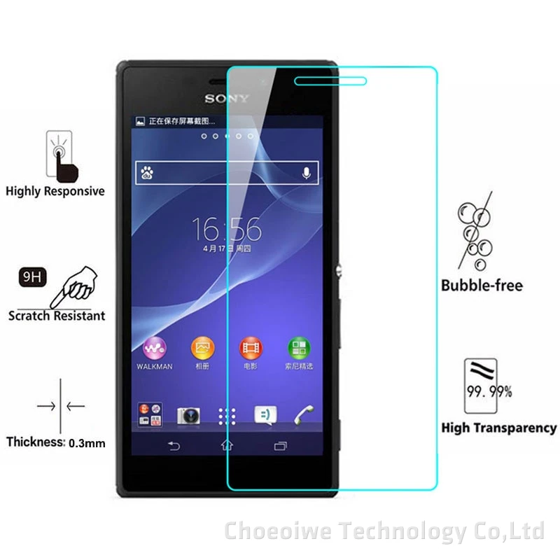 CHOEOIWE 2.5D 9H закаленное стекло для Sony Xperia M2 D2302 D2303 S50h Защитная пленка экрана|tempered