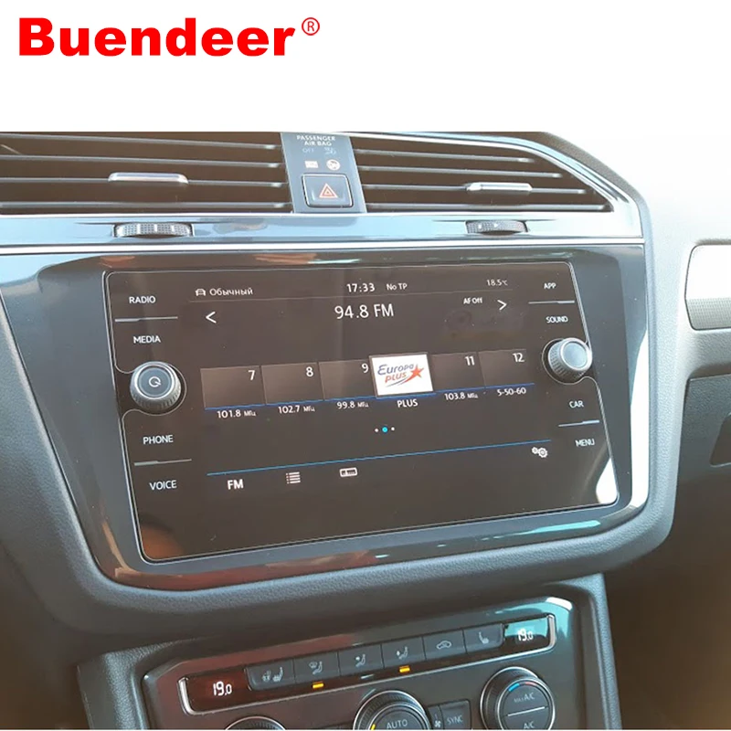 Buendeer 8 дюймовая Защитная пленка для экрана GPS Volkswagen Tiguan Atlas 2019 2018 VW Golf R GTI Alltrack