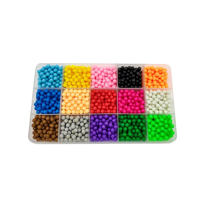 aquabeads 5200 шт. 24 цвета бусины головоломки кристалл Цвет DIY Aqua распыления воды набор мяч игры 3D ручной работы magic игрушечные лошадки для детей аквабитсц для детей бусины распыления воды