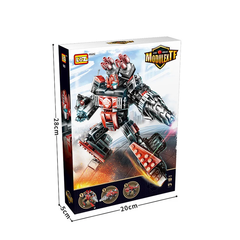 LOZ Разрушитель преобразования изменить Робот мини здания Конструкторы 3D модель