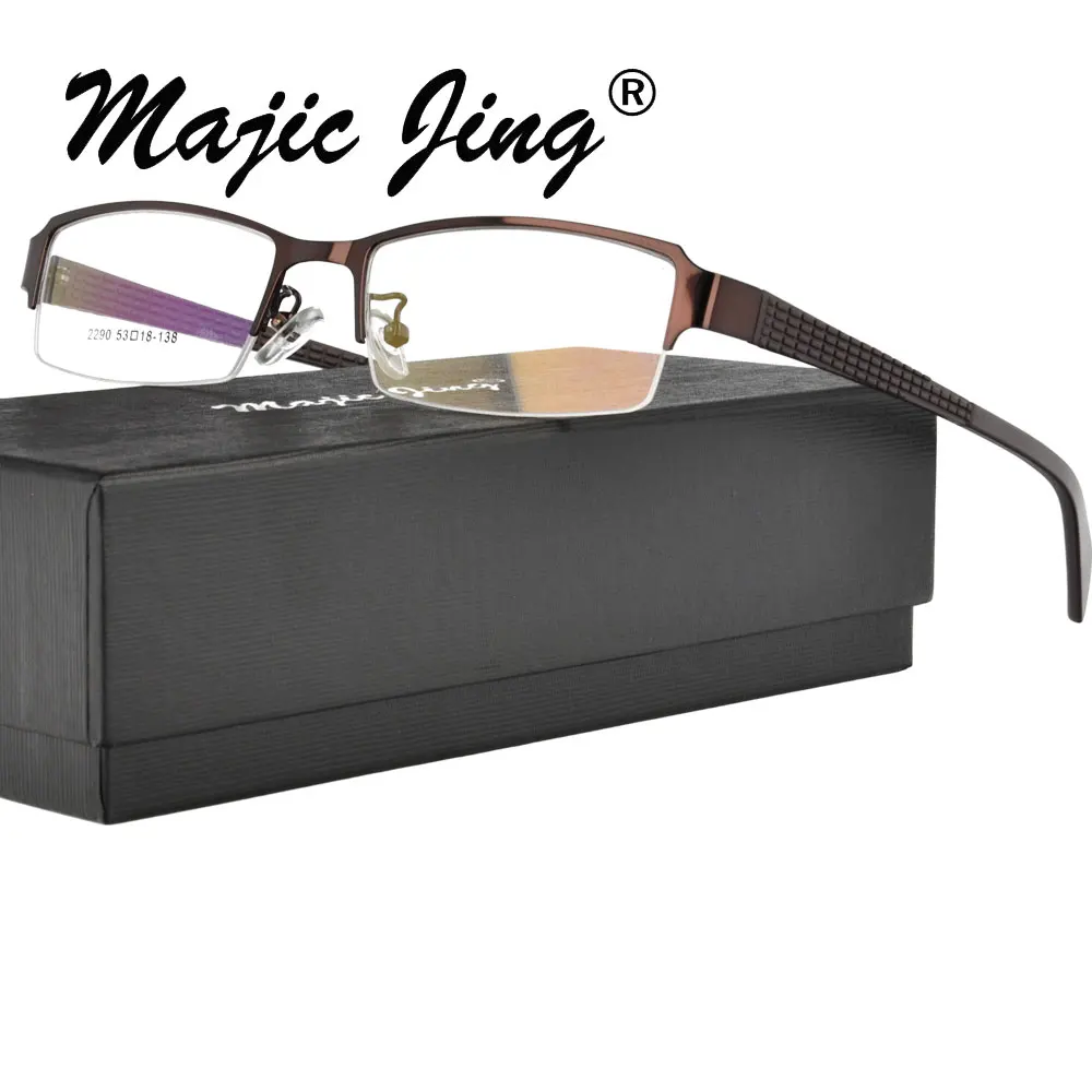 

Металлические Очки Magic Jing, очки по рецепту, мужские Оптические Оправы, 2290