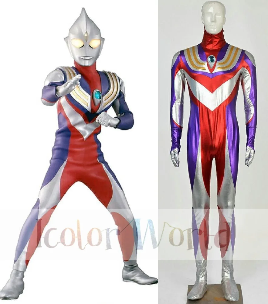 Горячие Ultraman tiga Косплэй костюм супергероя Ультрачеловек комбинезон|ultraman