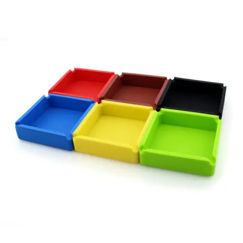 Мужская популярная квадратная силиконовая пепельница небьющаяся сигарная