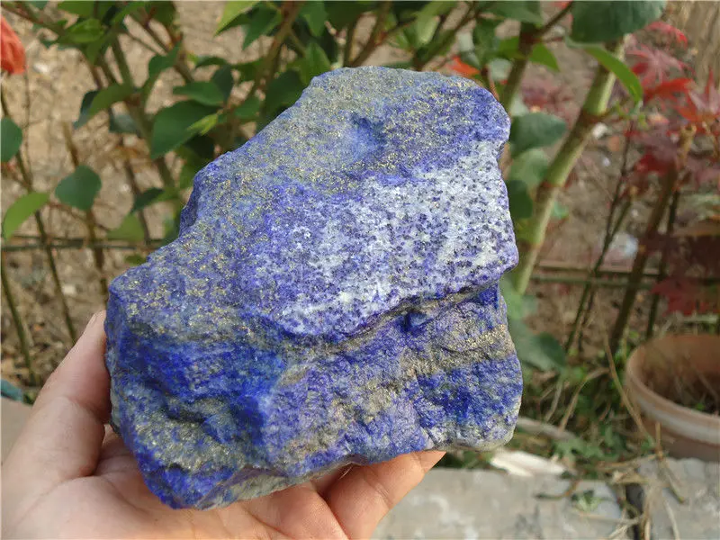 

1490G old material Natural Untreated Lapis Lazuli Gemstone Mineral Rough from Afghanistan PT1032 108mm X160mm