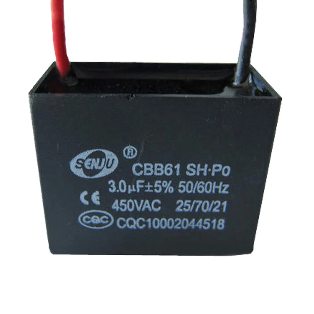 CNIKESIN 2 шт. запуск двигателя Вентилятор конденсатора Cbb61 450v3uF электролитический