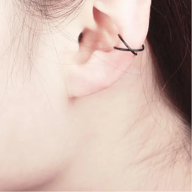 1 шт. европейские и американские модные серьги клипсы для Пирсинга Ушей с