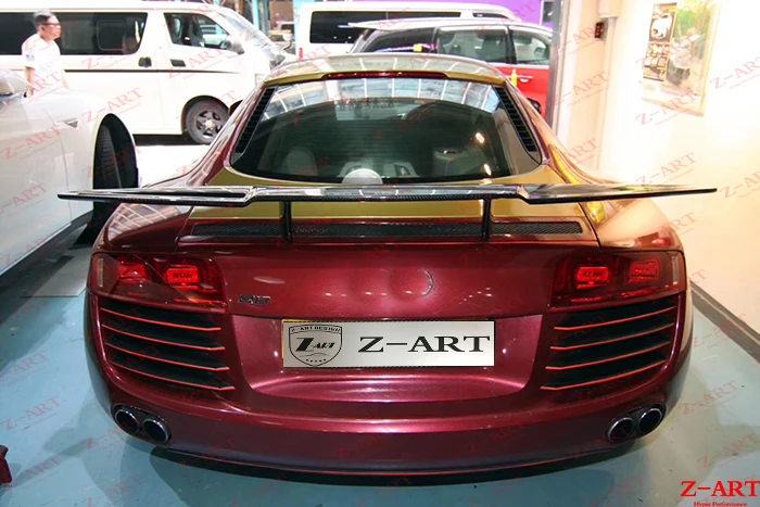 Оригинальный Z-ART GT углеродного волокна задний спойлер для Audi R8 2007-2015 заднее крыло