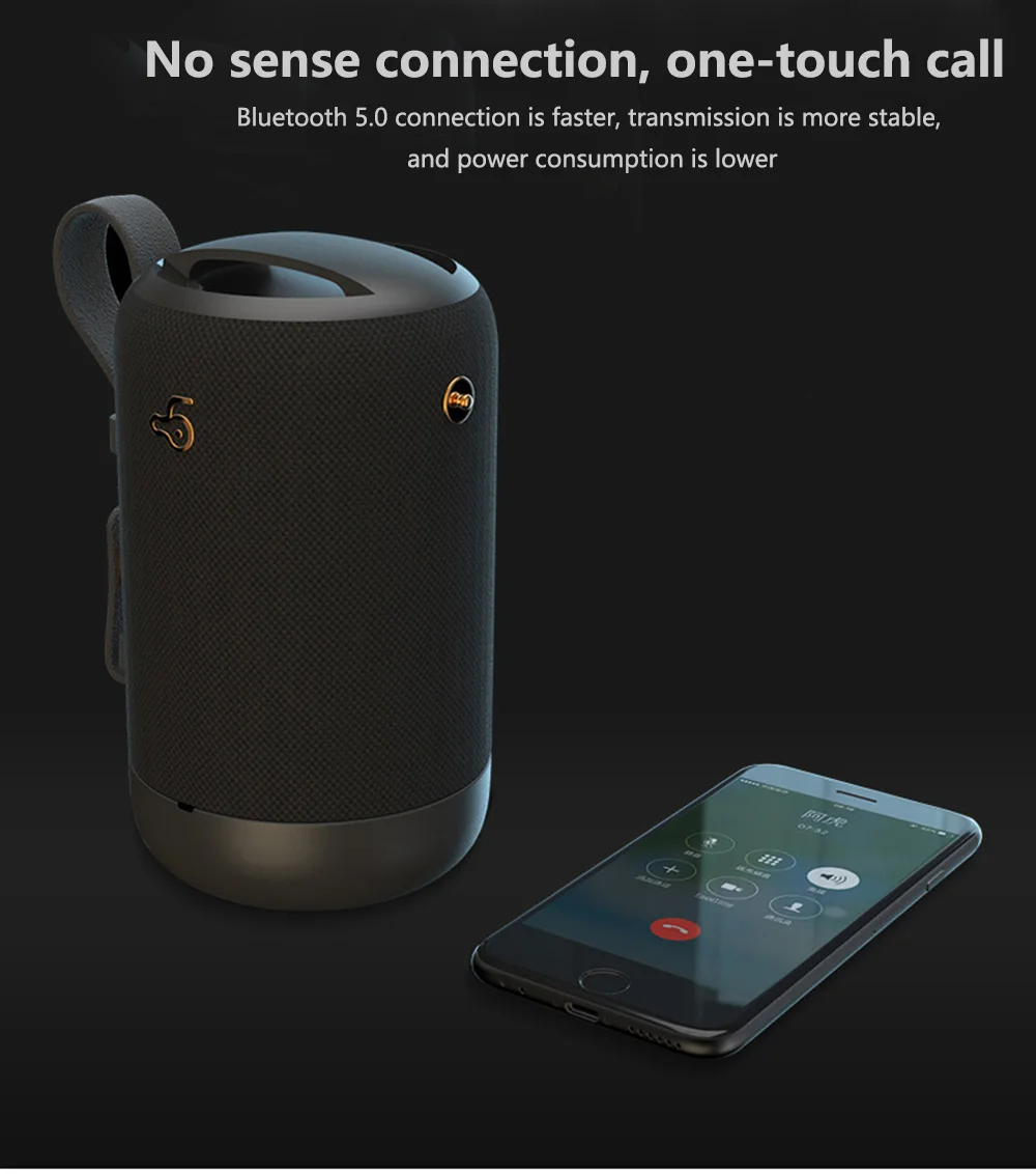 Водонепроницаемый Портативный беспроводной Bluetooth динамик сабвуфер стерео динамик s бас колонка с TF картой USB MP3 Воспроизведение музыки для телефона