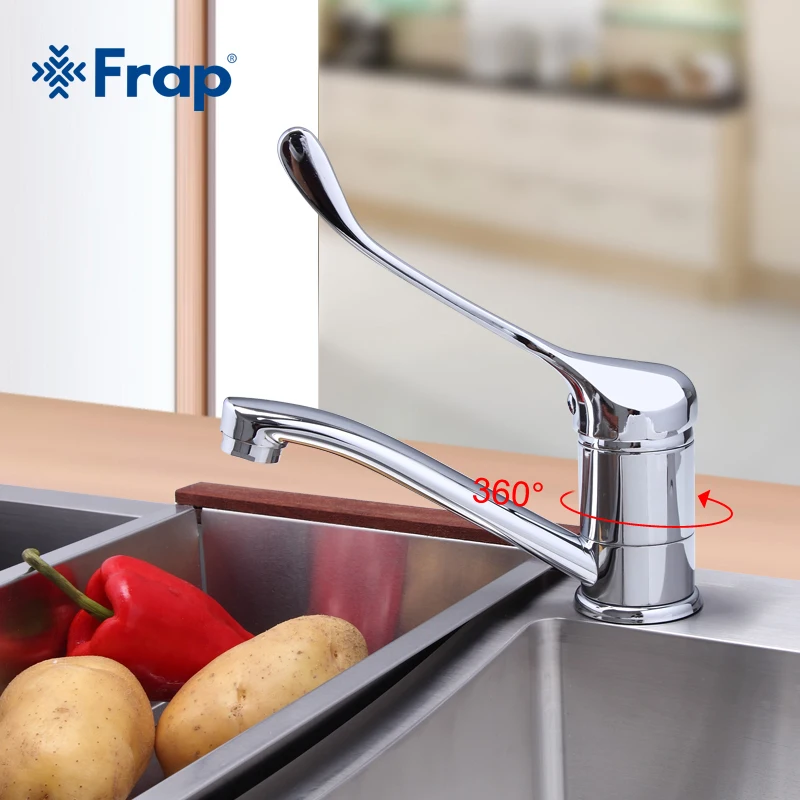 Смеситель для кухни FRAP смеситель холодной и горячей воды хромированный готовый лекарственный сверхдлинный
