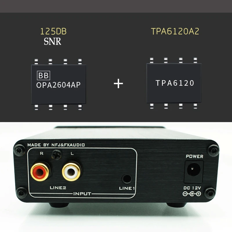 Усилитель для наушников HiFi Dac AC профессиональный аудио Настольный портативный аудио усилитель для наушников 3,5 мм RCA входной усилитель Dac