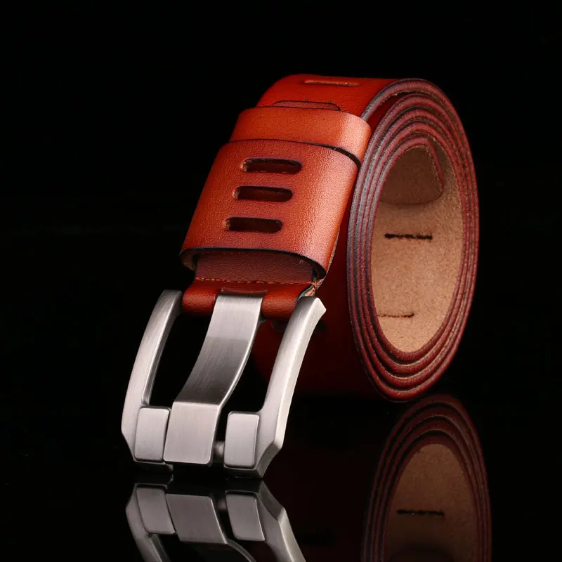 Belts Men Red Brown Пояс Дизайнер Ремни Мужчин Высокого Качества Мужские Роскошные Кожаные Пояса Мужчины Ковбой Пряжка Рием ремень мужской натуральная кожа джинсы ремень мужской портупея - Цвет: Belts Men Red Brown