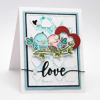 happy hugs love birds transparent clear silicone stampseals for diy scrapbookingvalentine decorative card making clear stamp