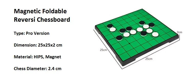 25 см Акриловые Магнитные портативные складные Reversi Отелло настольные шахматы стандартные развивающие домашние родитель-ребенок Семейная Игра