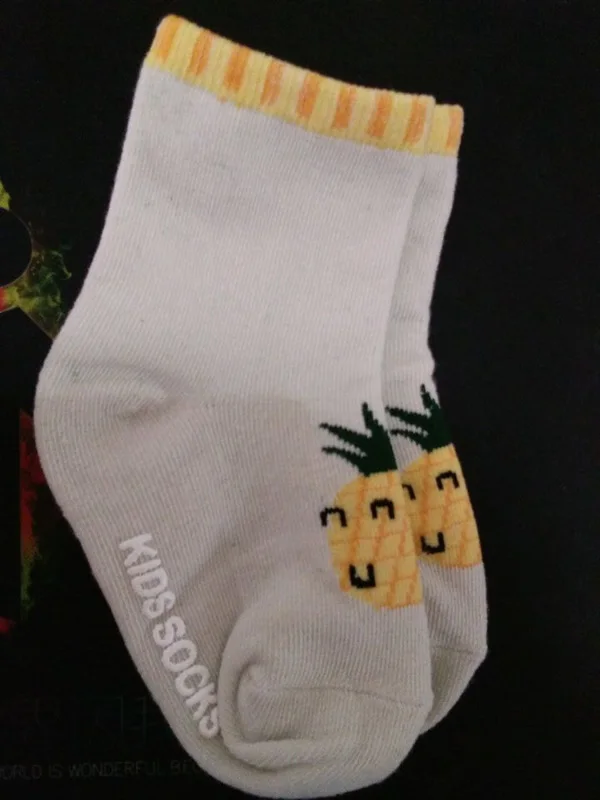 pineapple Новые носки для маленьких мальчиков милые Chaussettes Enfant короткие детские носки хлопковые носки для новорожденных Meia Infantil нескользящие носки для младенцев - Цвет: pineapple