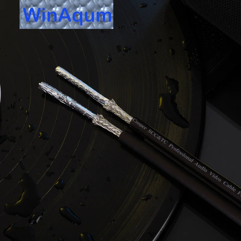 Двухрядный посеребренный медный провод WinAqum коаксиальный аудиокабель для