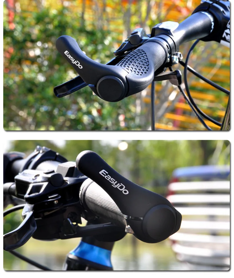 Велосипед EASYDO Велосипедные компоненты бар концы ручки MTB резиновые ручки и магния ручка из сплава держатель эргономичные мягкие ручки 1020D