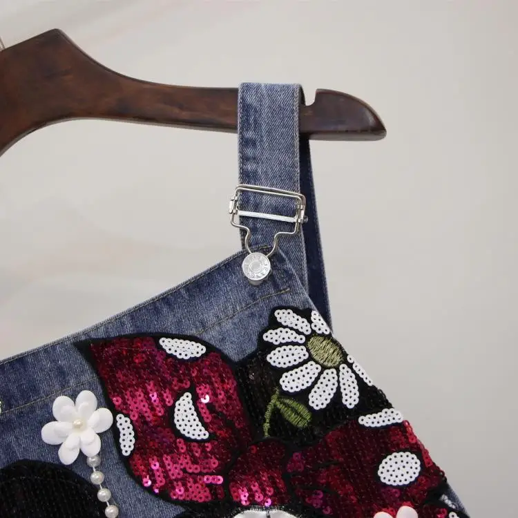 Джинсы комбинезоны с блестками Минни джинсы в стиле преппи уличные героями