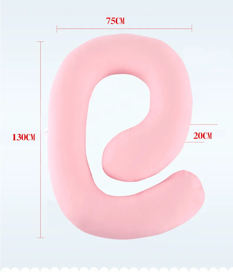 Новая поддерживающая Подушка для сна беременных с хлопковой наволочкой женского