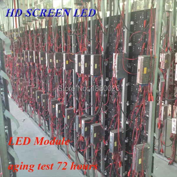 Оптовая продажа высокая яркость p6 16x32 светодиодный модуль дисплея 1/8scan hub75 pantalla
