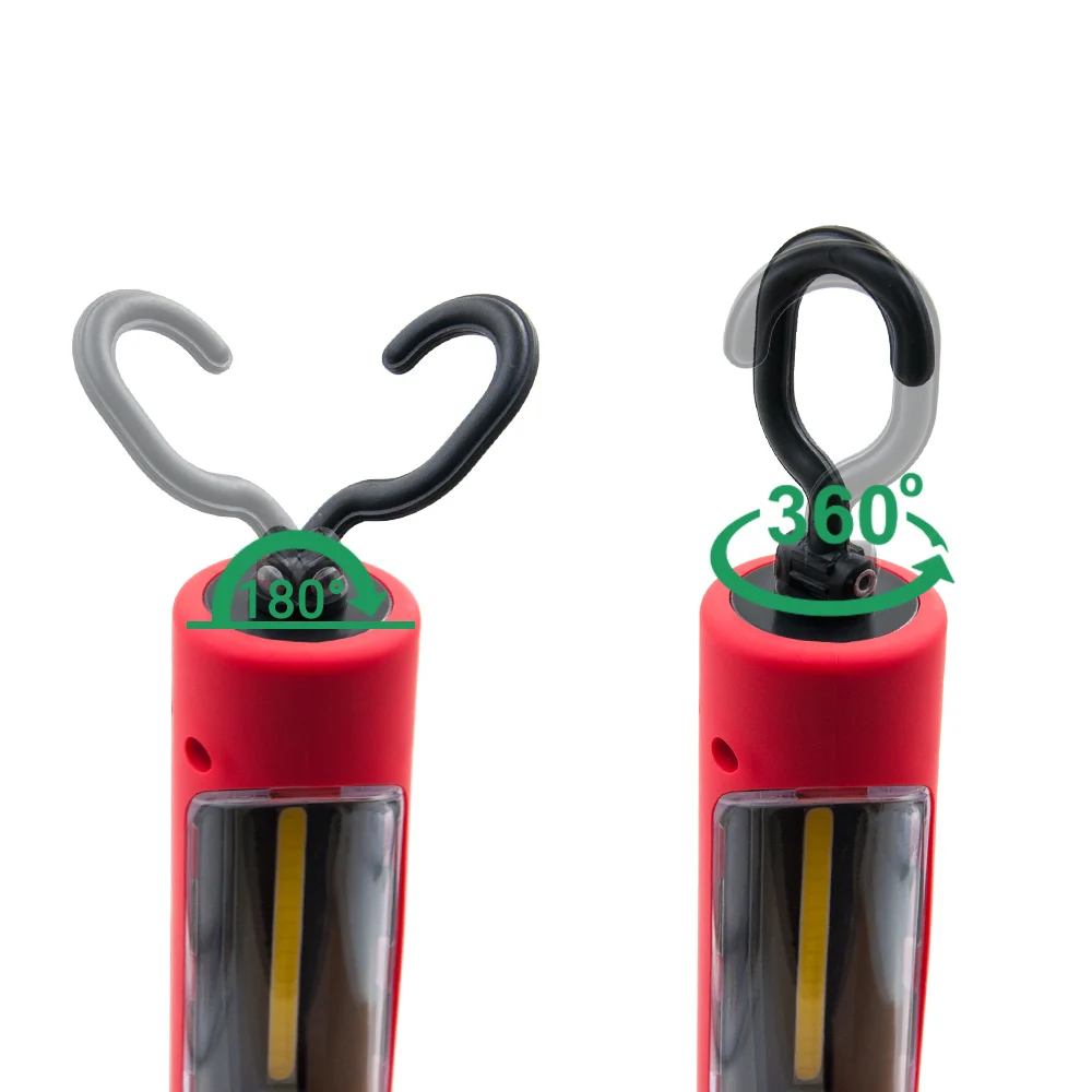 Satin Al USB şarj Edilebilir Led Lamba El Feneri Torch çalışma ışığı Standı COB Acil Kamp Manyetik El Feneri Açık