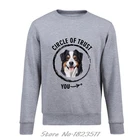 Забавная Повседневная флисовая толстовка с надписью Circle Of Trust, Австралийская овчарка, Повседневная Толстовка для собак и любителей, Мужской пуловер, куртка