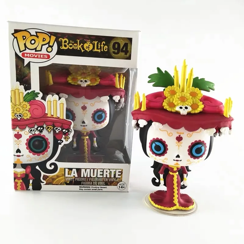 Лучшая цена Funko pop официальные фильмы: книга жизни-La Muerte#94 Виниловая фигурка Коллекционная модель игрушки с оригинальной коробкой