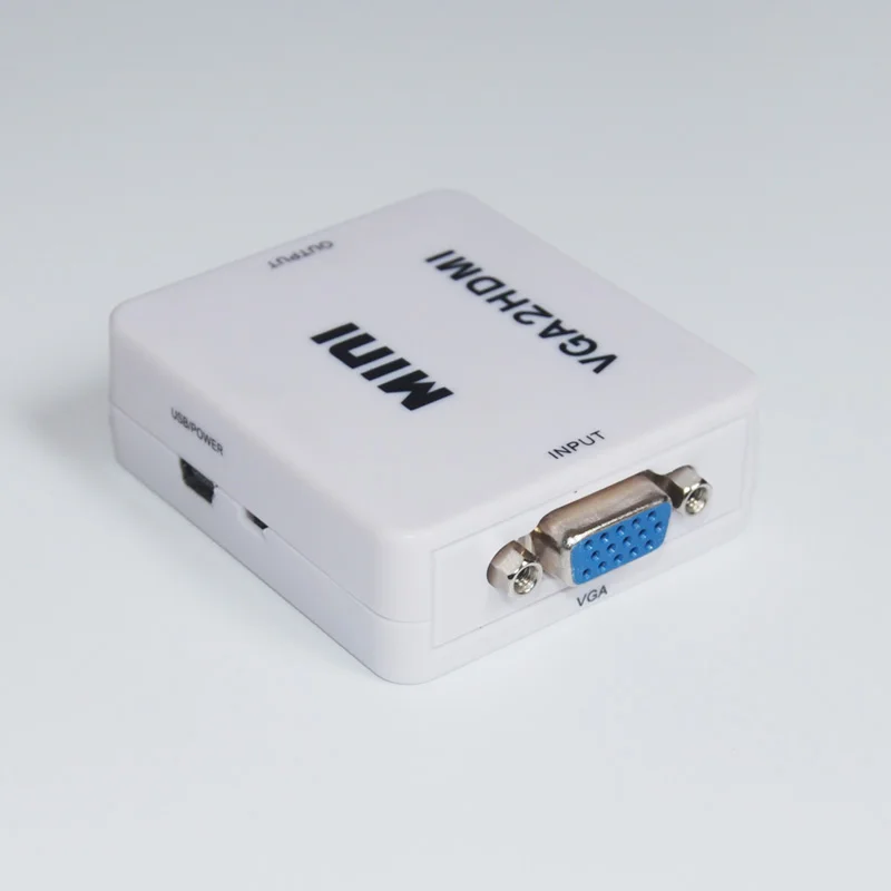 Мини HD 1080P Аудио VGA к HDMI совместимый HDTV видео преобразователь адаптер с