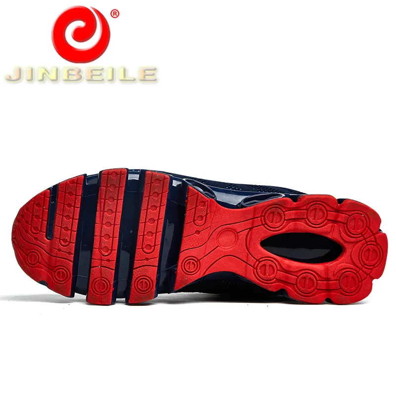 JINBEILE Unique Design Men Running Shoes Mesh Upper Breathable Sport Durable Rubber Outsole Outdoor Sneakers | Спорт и развлечения