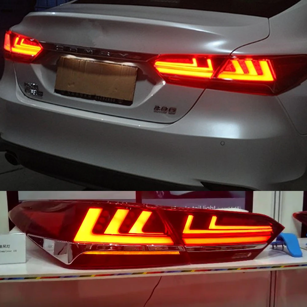 Автомобильная проблесковая 2 шт. для Toyota camry тормоз заднего хода хвост светильник светодиодный фонарь светильник хвост светильник сборки номерной знак лампа заднего вида парковки светильник