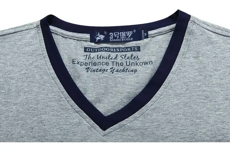 Модная мужская футболка с коротким рукавом и 3D вышитым буквенным принтом Новинка