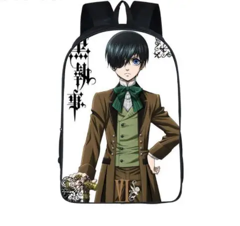 Японского аниме Black Butler рюкзак детей школьные сумки мультфильм подросток рюкзаки