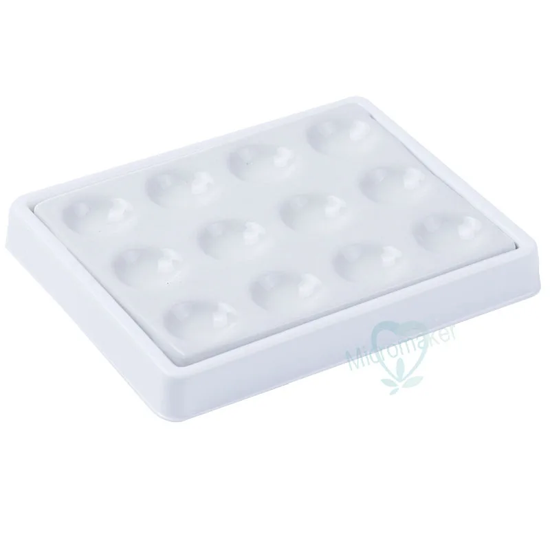 Стоматологическая лаборатория 12 слотов керамическая Палитра с крышкой