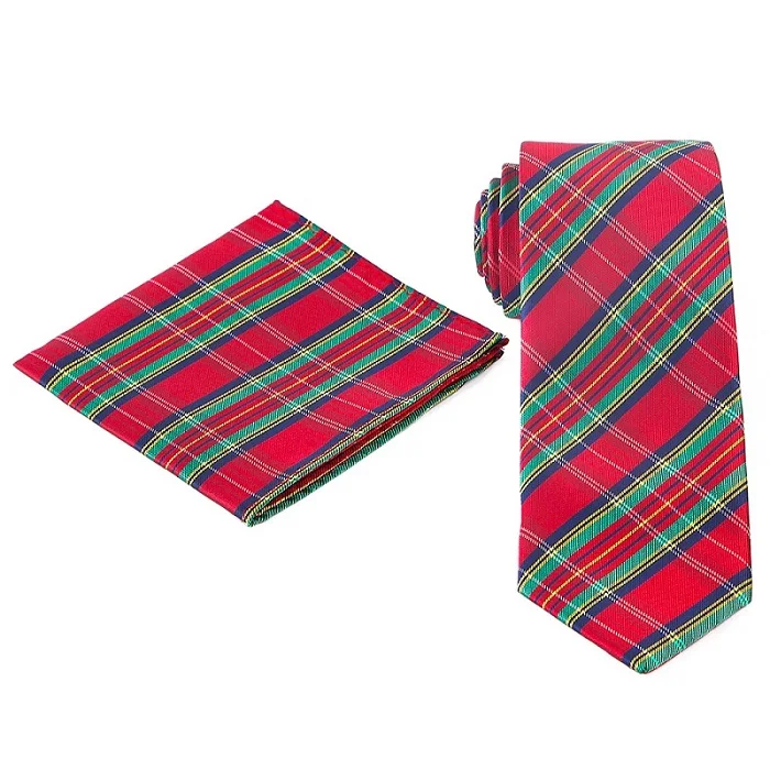 WTHS-050 tie set Портной Смит, Новое поступление, набор галстуков на шею 7,5 см, галстук и носовой платок, мужской набор галстуков, модный клетчатый полосатый мужской галстук, подарки для мужчин - Цвет: WTHS-050 tie set
