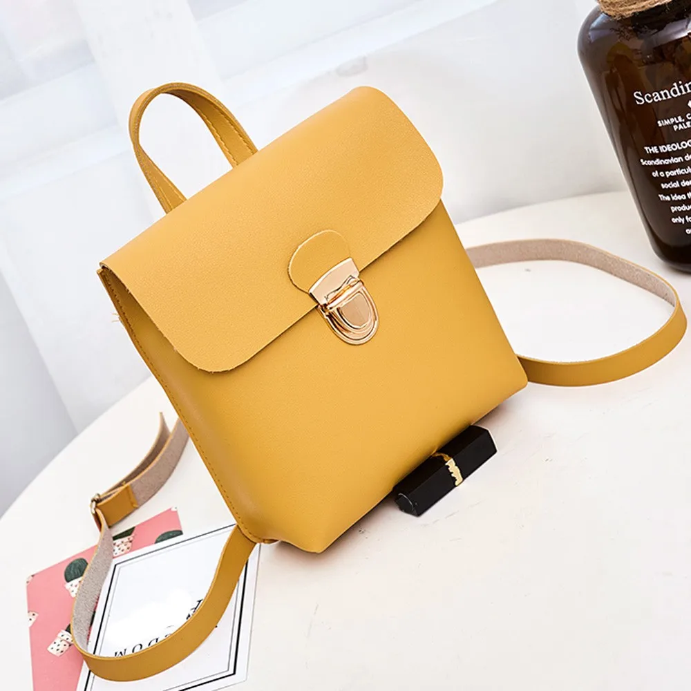 Женский кожаный рюкзак черный Bolsas Mochila Feminina школьный для девочек дорожная сумка